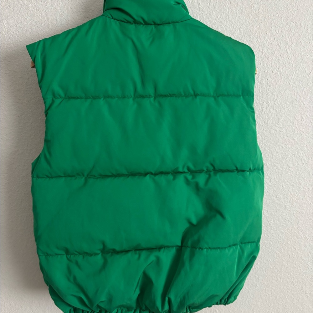 Green Puffer Vest - Picture 2 of 4